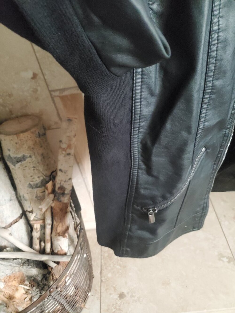 Maurices black faux leather moto jacket - Picture 4 of 5